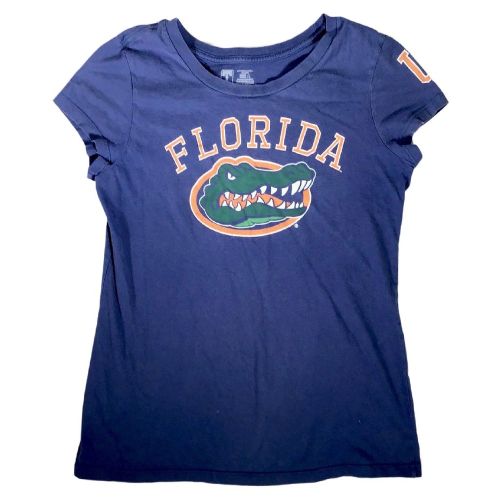 Florida Gators Ladies T-shirt in Royal Blue, Short Sleeve, Size Large
